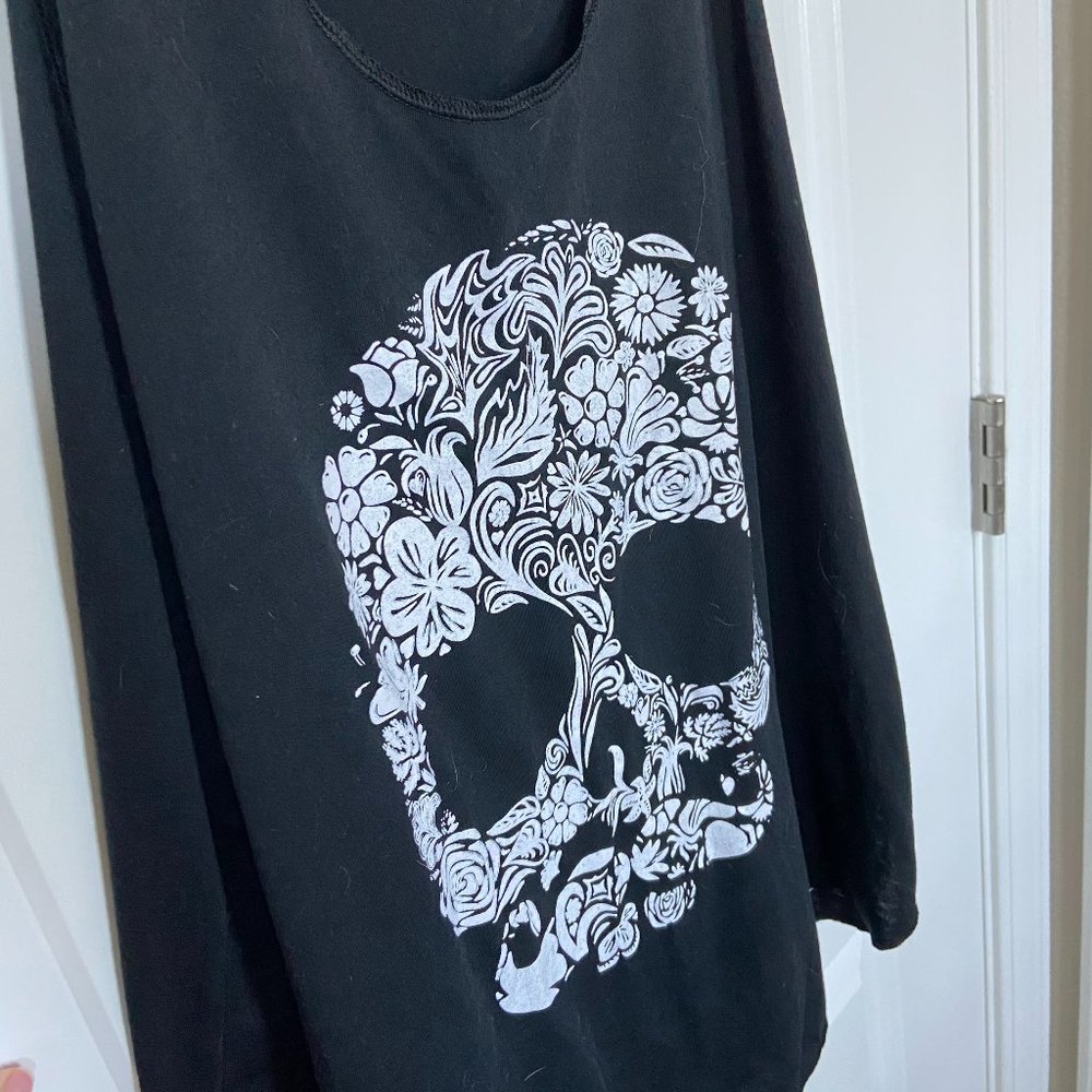 Flower Skull Tank Top